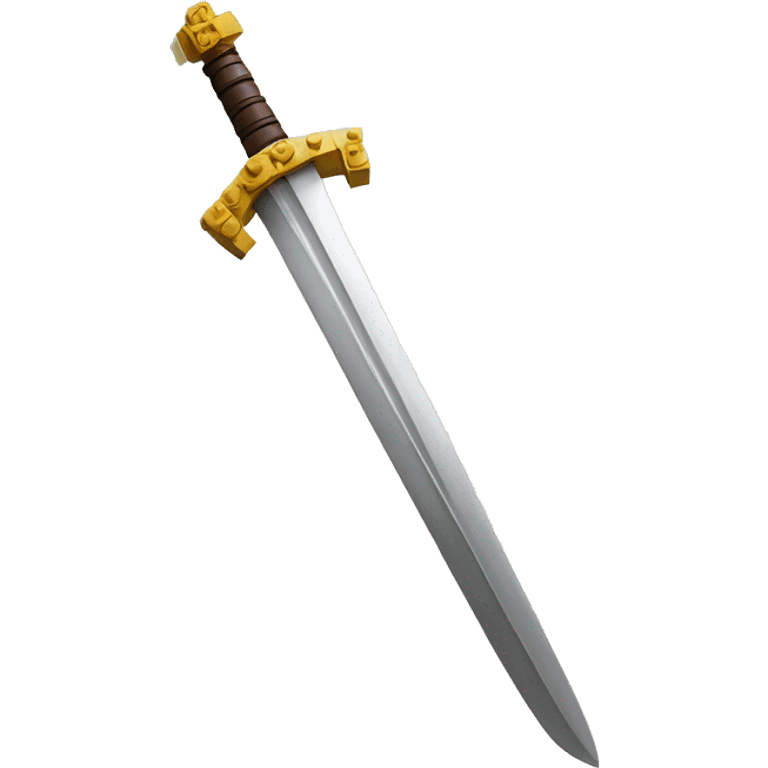 Sword with Lego style emoji