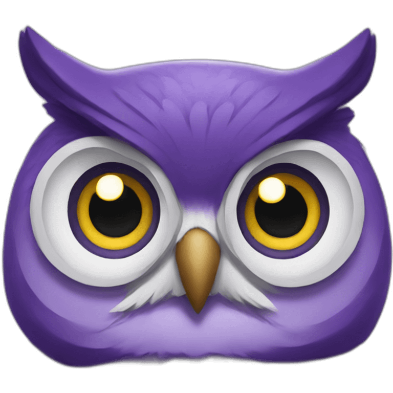 Purple owl emoji