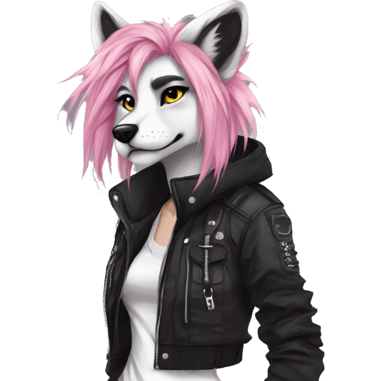 Edgy modern punk techwear anthro furry by Falvie, LiLaiRa, AngieWolf emoji