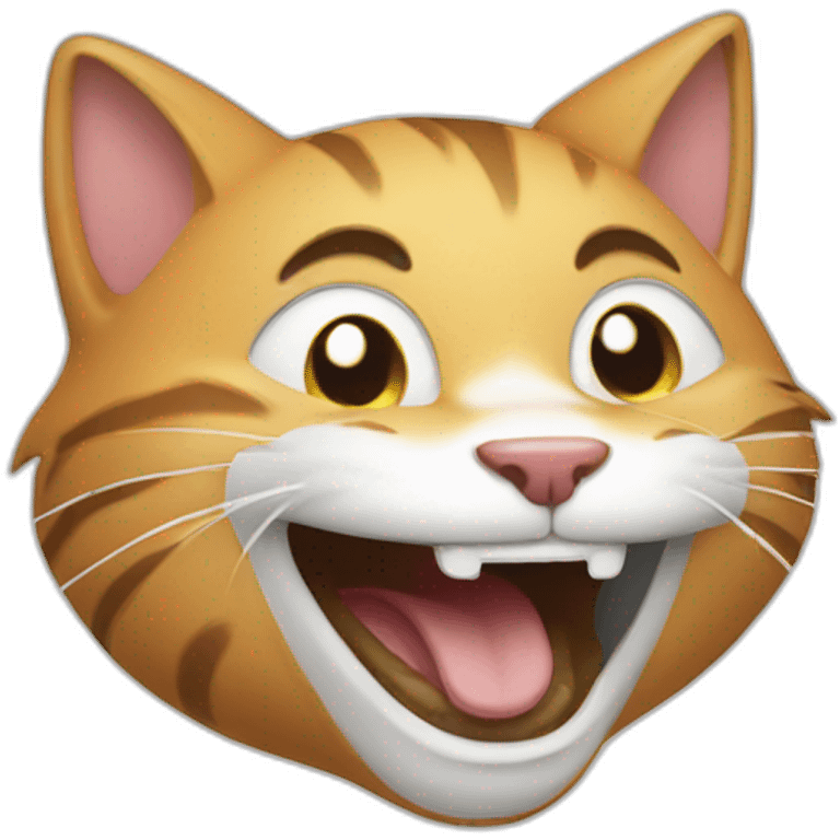 Laughing cat emoji