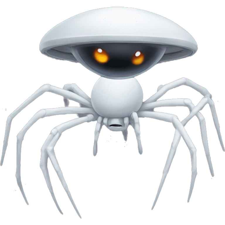 UFO that kinda looks like a spider and his white emoji