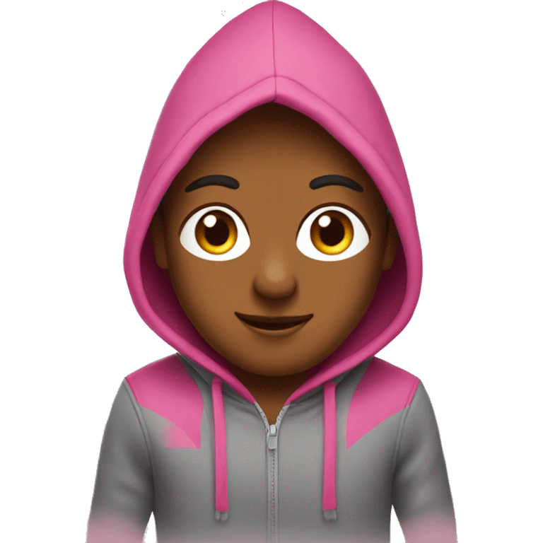 York shire with pink hoodie emoji