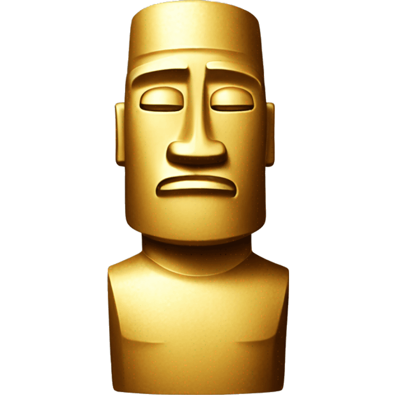 Golden Moai  emoji