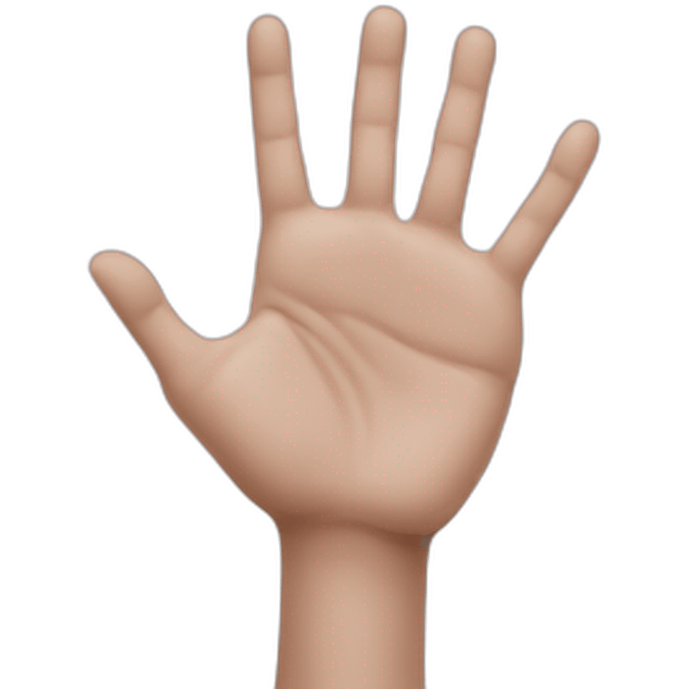 hand with 5 fingers emoji