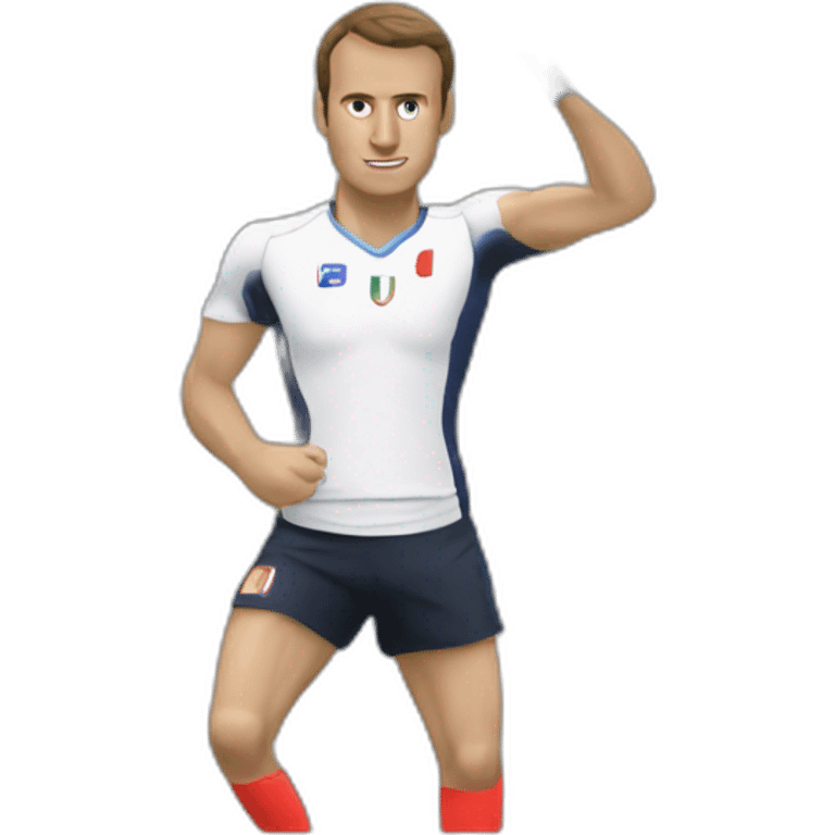 Macron qui fait du sport emoji