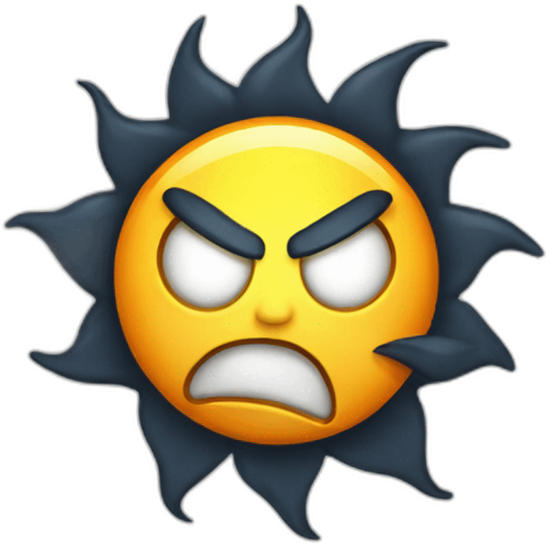 sun disk angry emoji