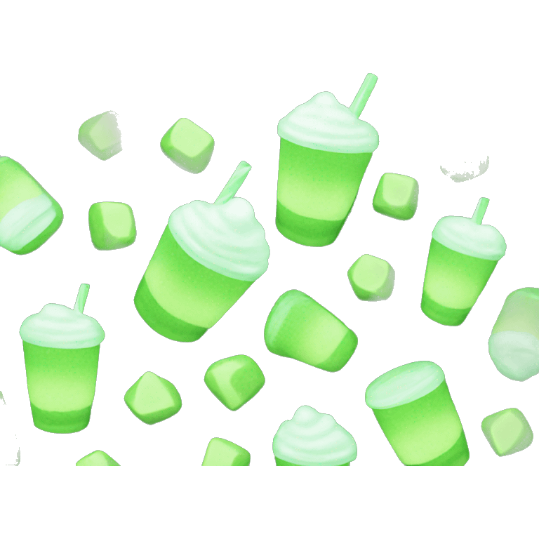 Iced matcha emoji