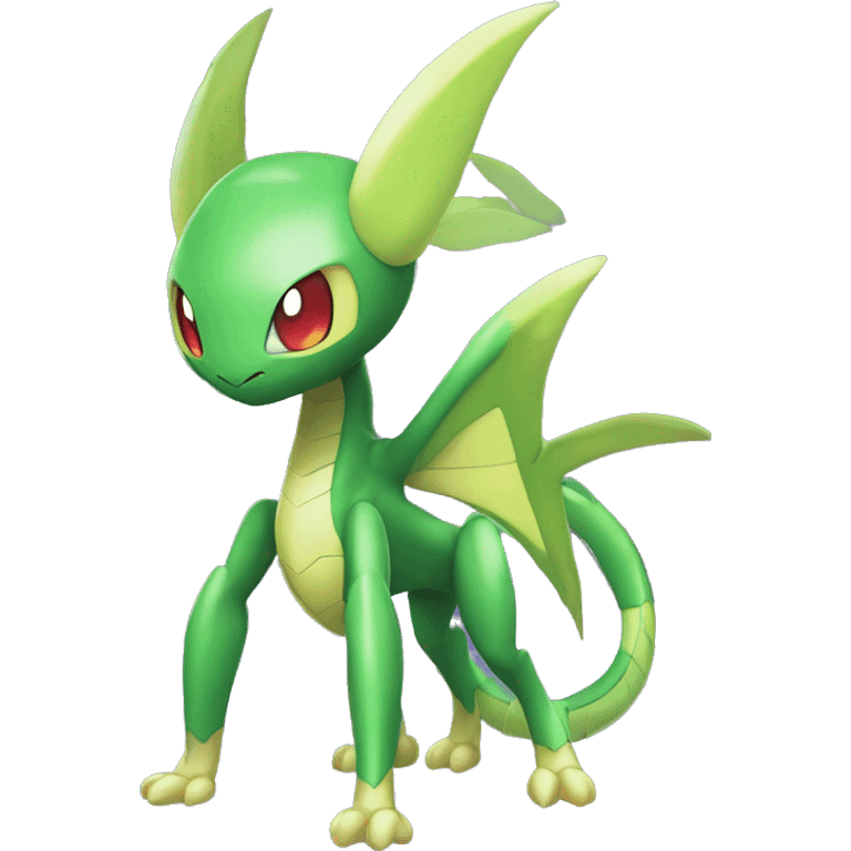 Cool Edgy Chibi Legendary Shiny Fakemon-Pokémon-Genesect-Flygon With Full Body Detailed High Quality emoji