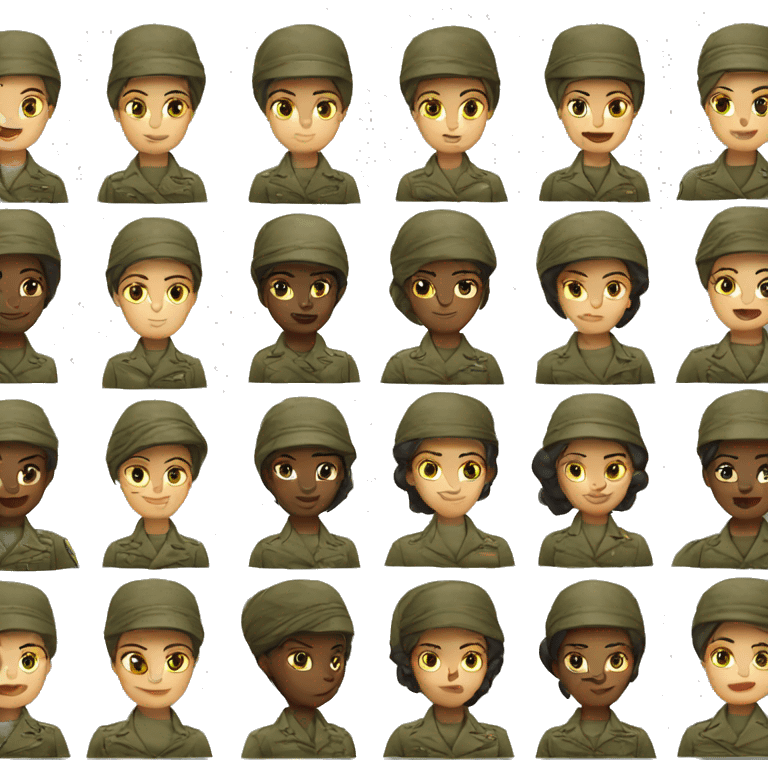 military women  emoji