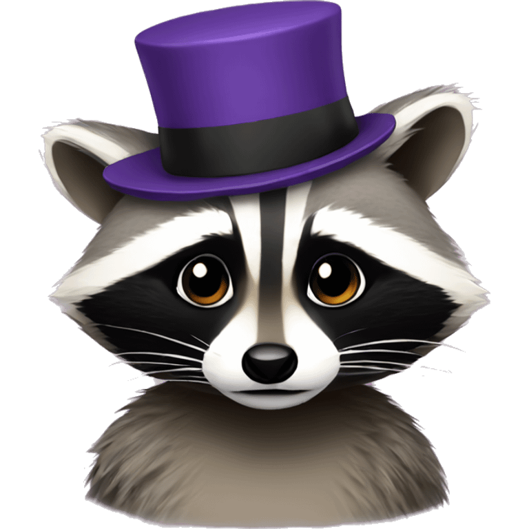 Raccoon with lgbt hat  emoji