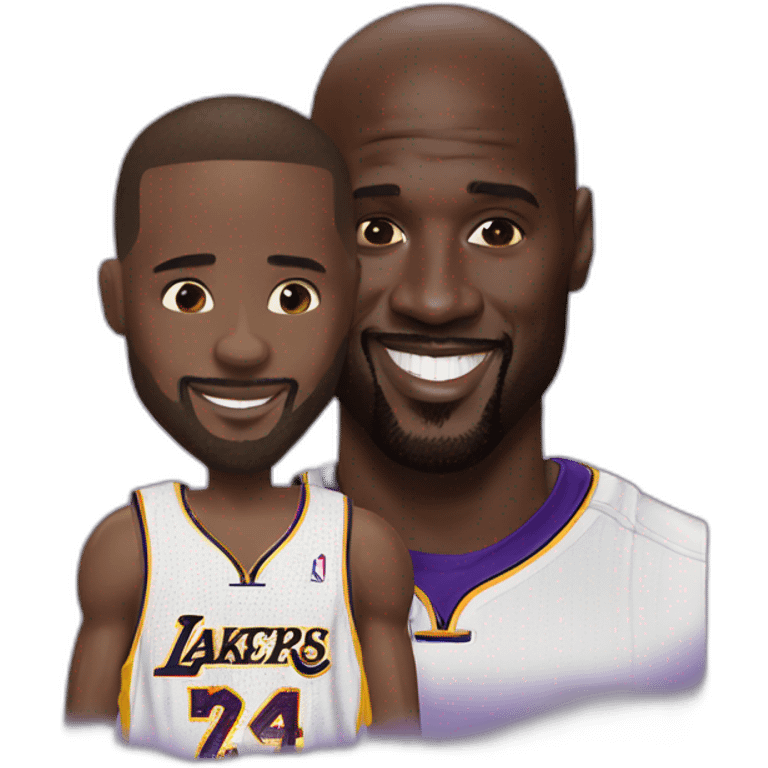 Kobe with Shaq emoji