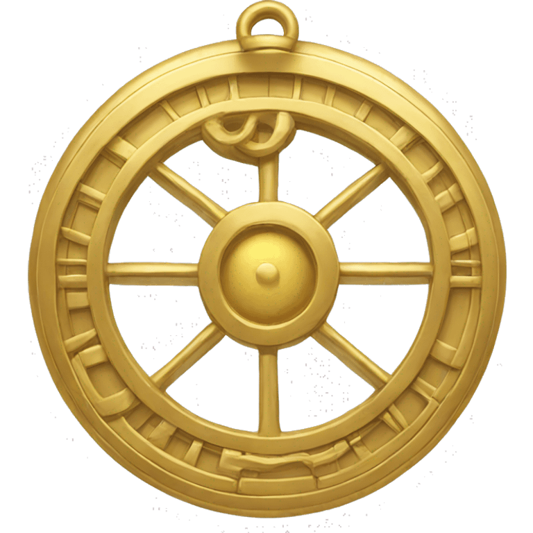 gold astrolabe emoji