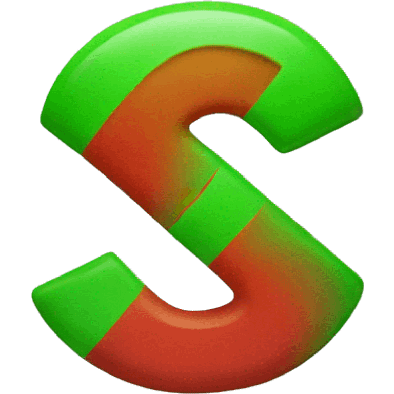 A simple green large plus and red minus symbol emoji