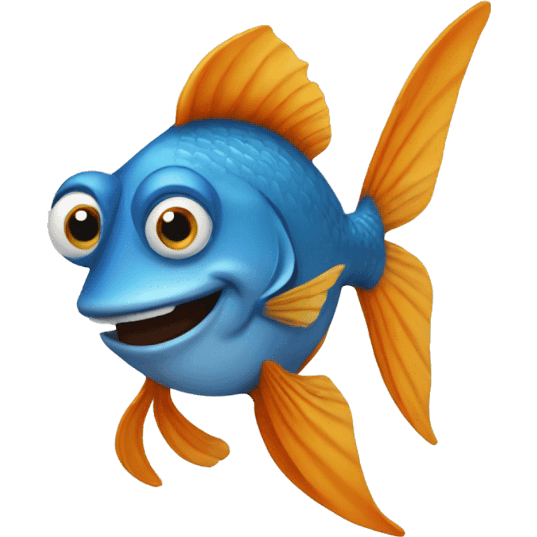 Un poisson humain emoji