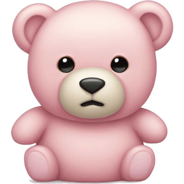 Light pink teddy bear  emoji