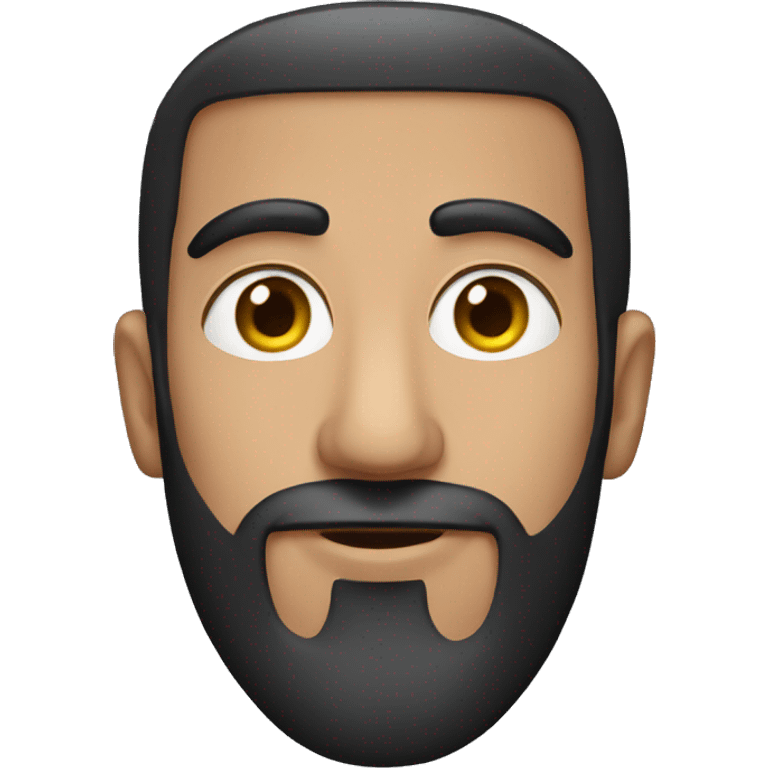 arab man with short beard black hair  emoji