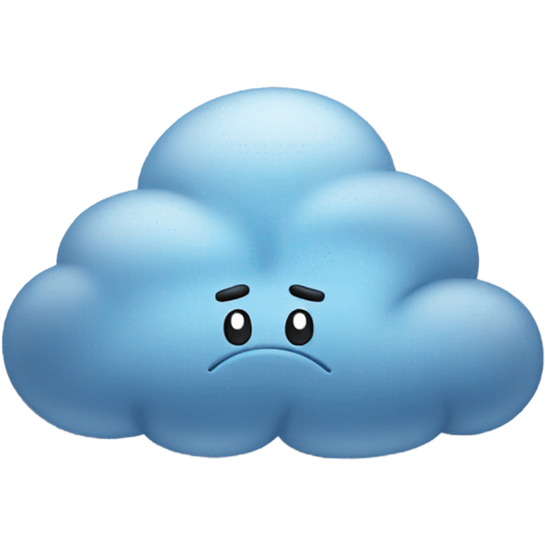 Sad cloud  emoji