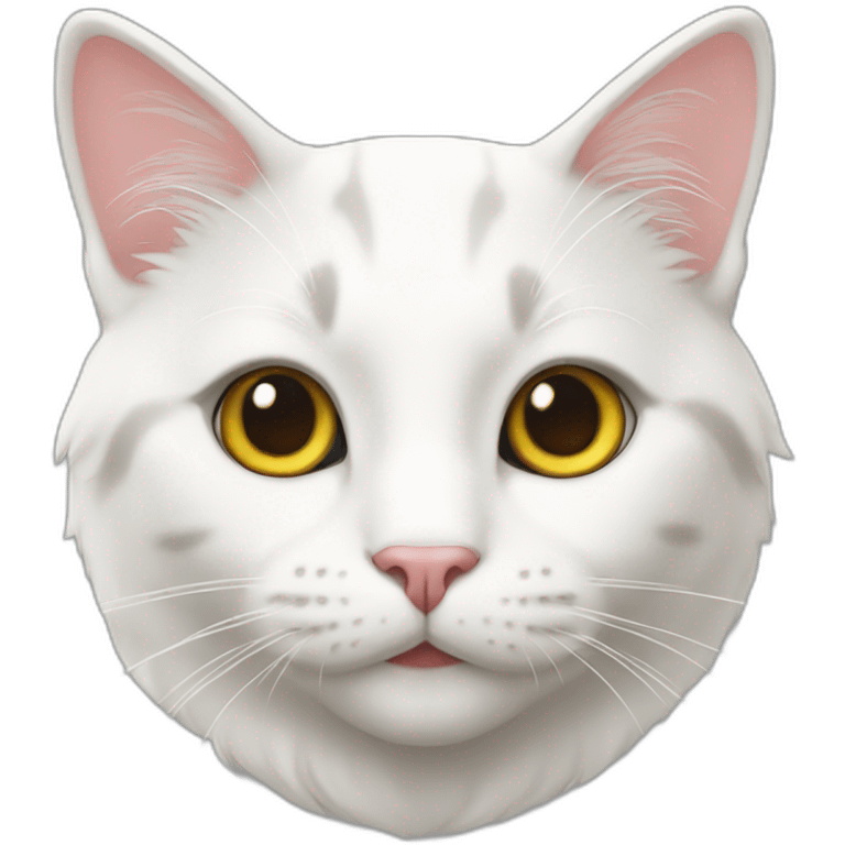 Cat blanc emoji