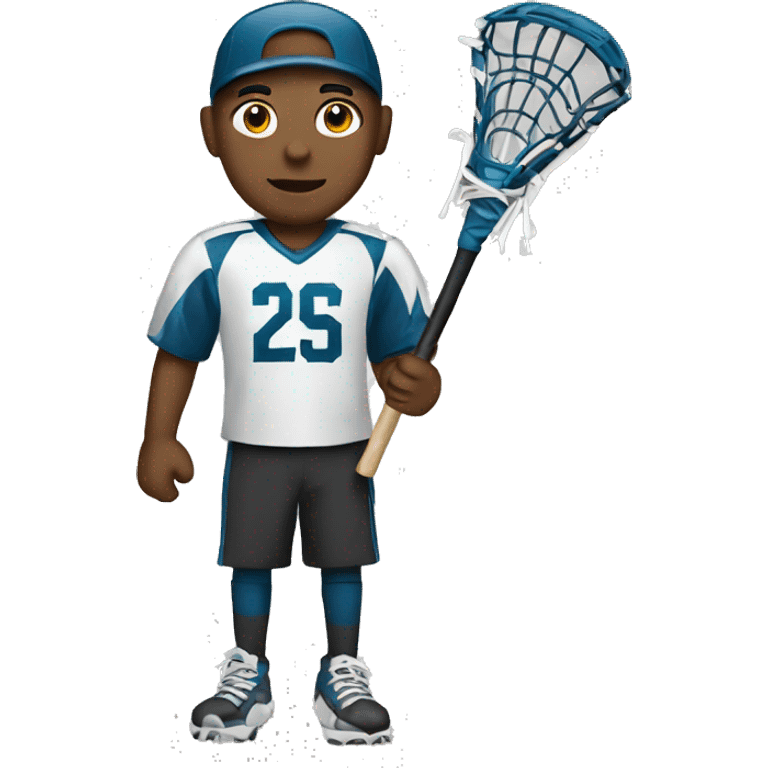 create a boy emoji holding a lacrosse stick emoji emoji