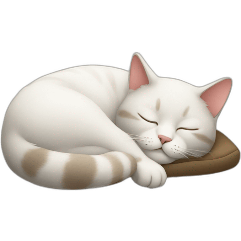 Cat sleeping emoji