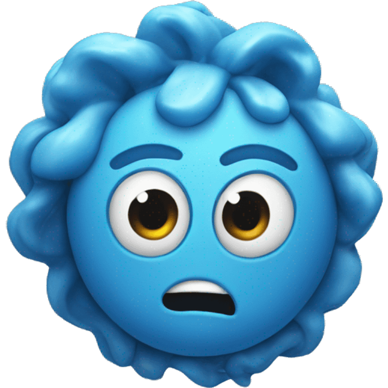 Blue fidget for overstimulation emoji