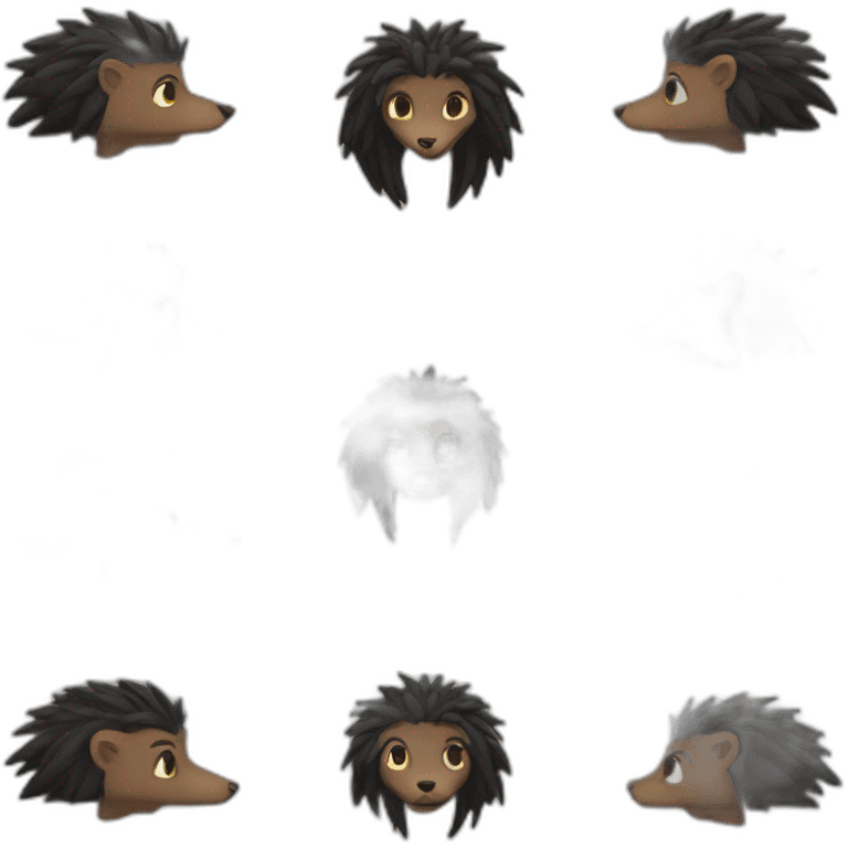 hon kali + hedgehog emoji