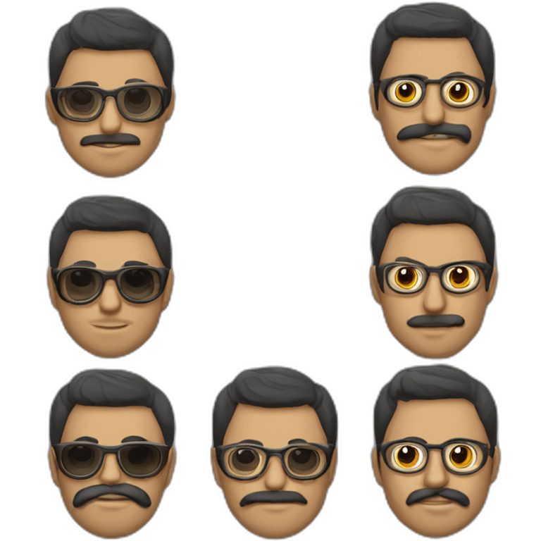 Ecuatoriano,gafas y barba corta emoji