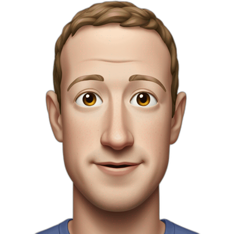 Mark zuckerberg. Cuerpo y cara emoji