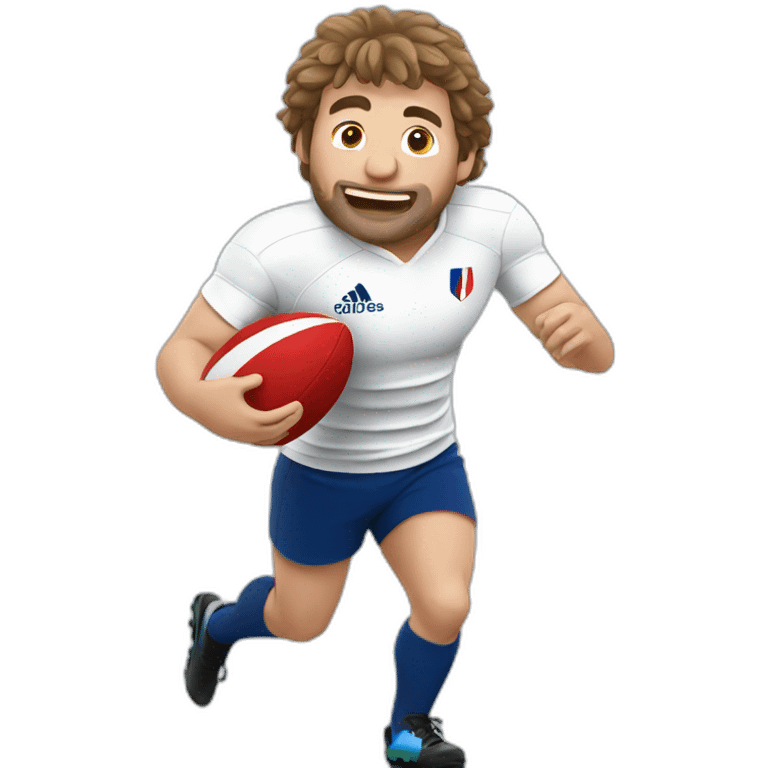 French Rugbyman playing rugby emoji