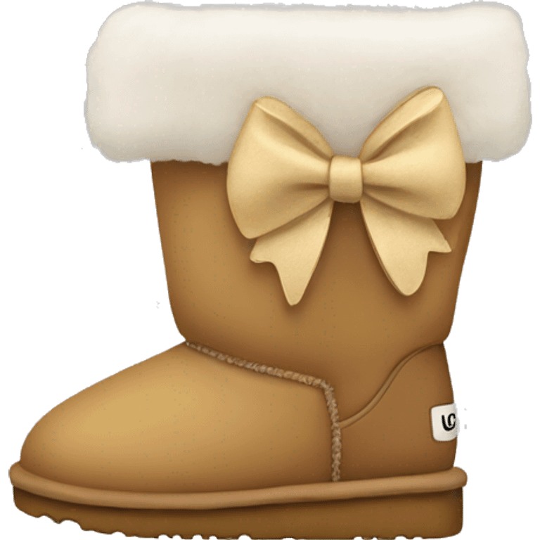 Uggs with a bow emoji