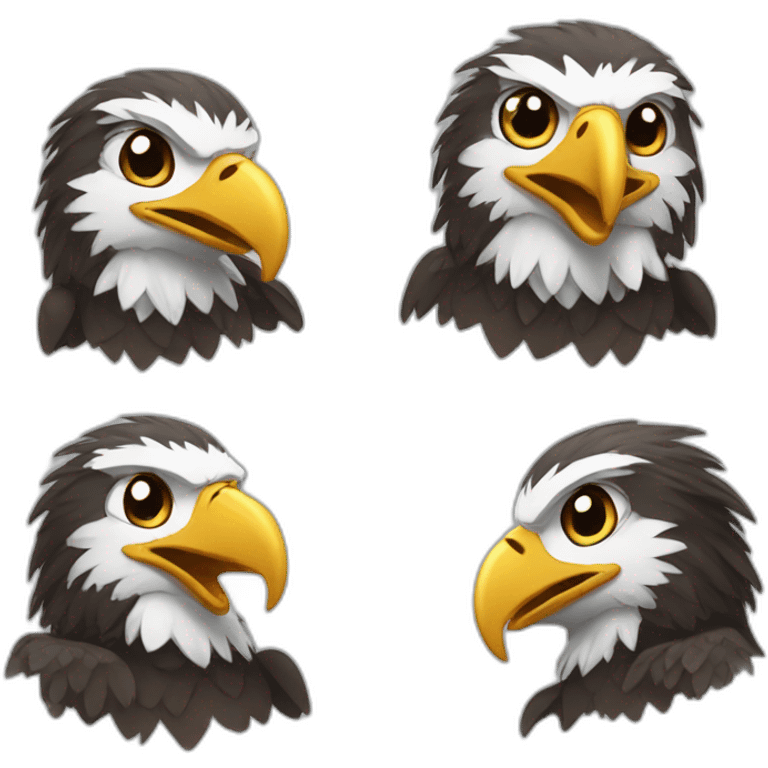 Cute Eagle emoji