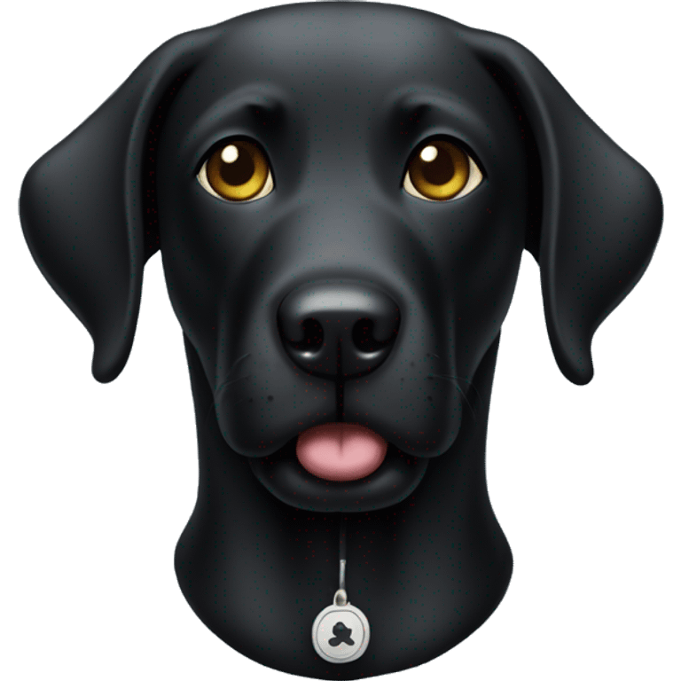 Black lab narcotics dog emoji