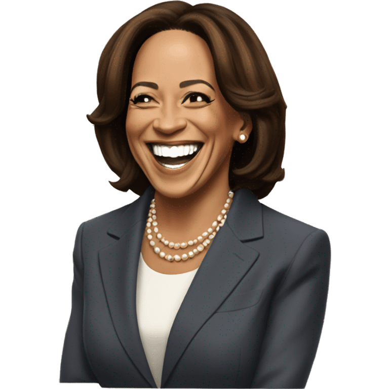 kamala harris laughing  emoji