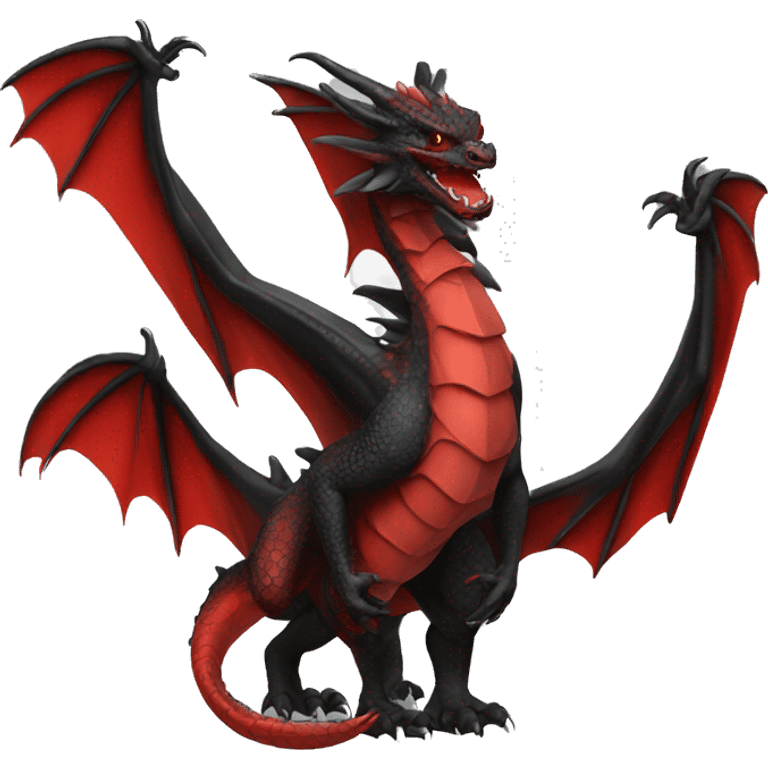 Red and Black dragon emoji