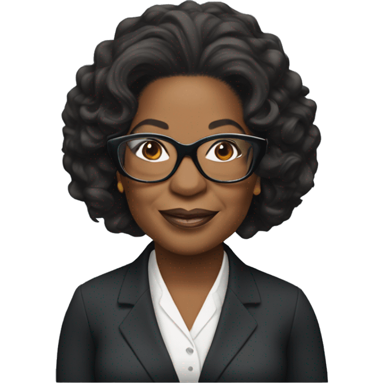 oprah winfrey with glasses emoji