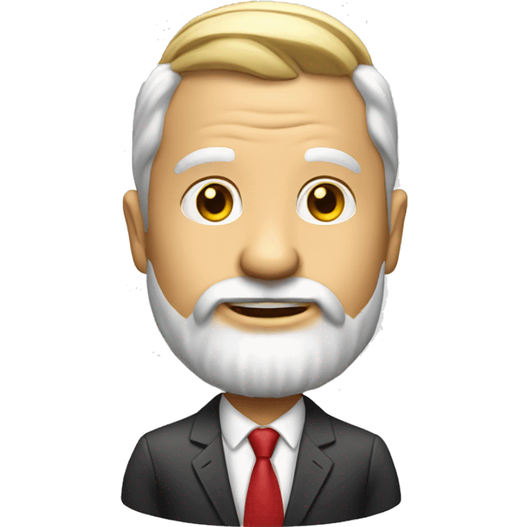 Business man with a garden gnome head emoji