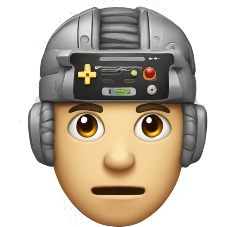 Video gamer brain emoji