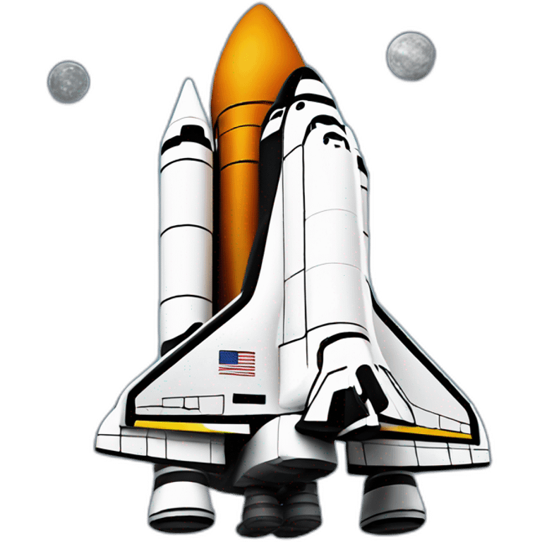 Space shuttle emoji