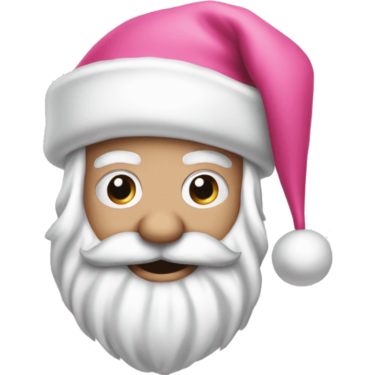 North Pole pink Santa sign  emoji