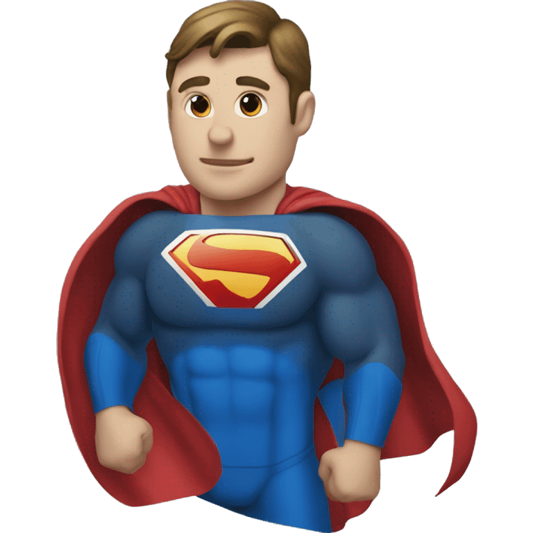 Superman symbol made with the letter d emoji