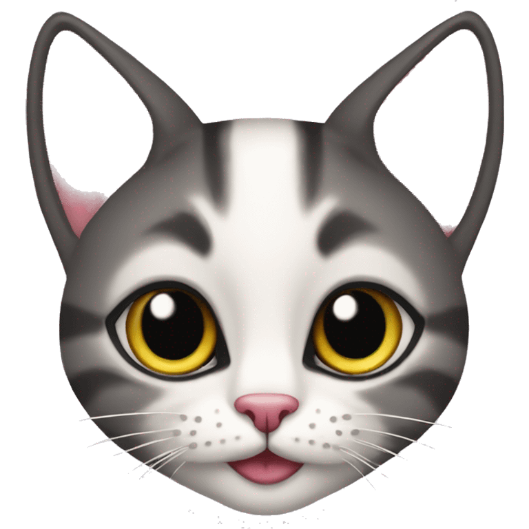 Coquette cat emoji