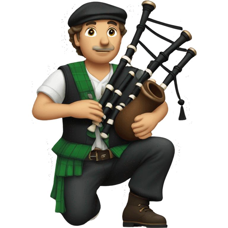 man playing bagpipes emoji