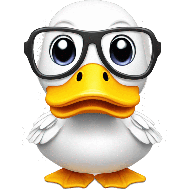 geek duck cute emoji