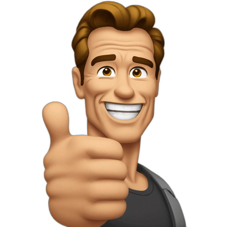 Arnold Schwarzenegger thumb up emoji