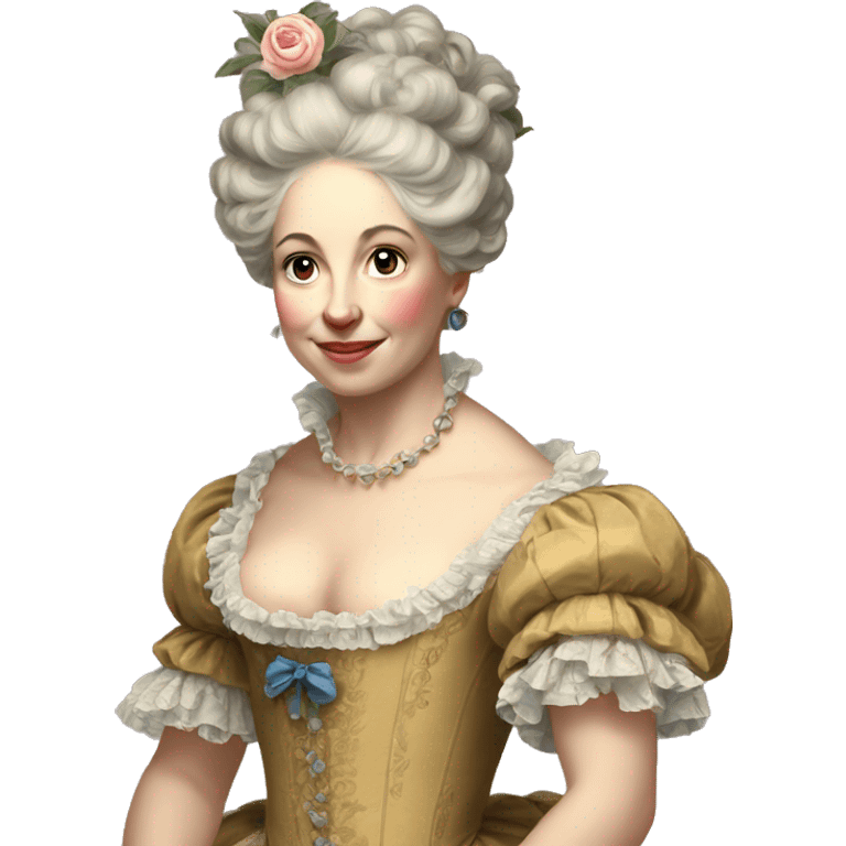 Rococo painting woman emoji