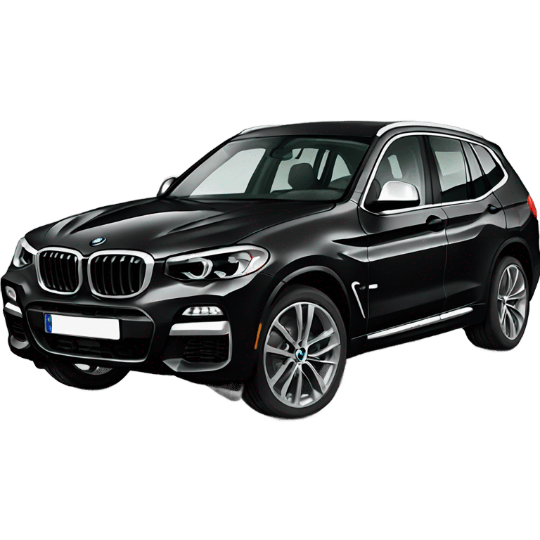 black BMW x3 emoji