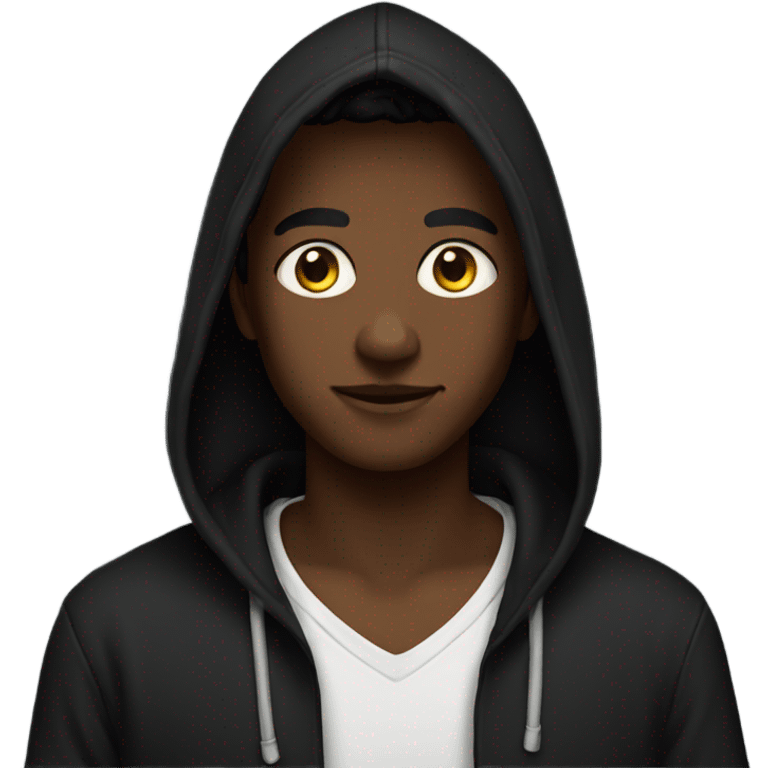 Black hoodie  emoji