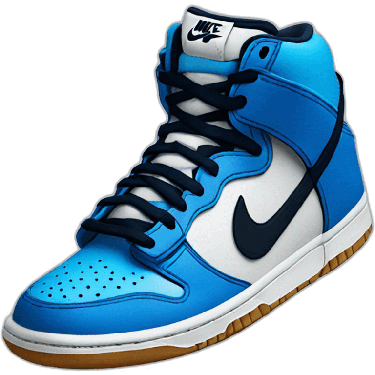 Nike dunk blue emoji