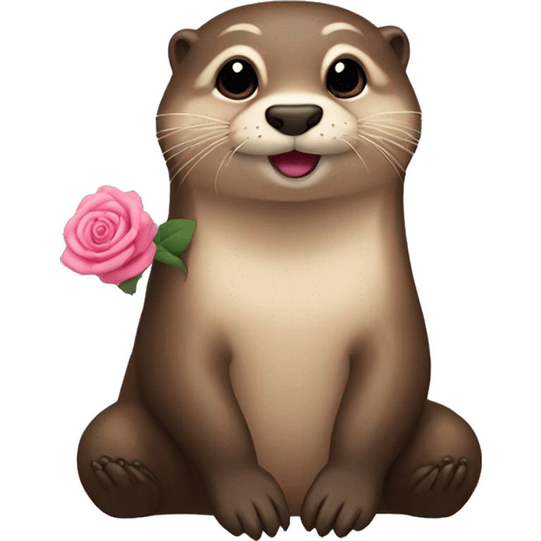 Loutre rose  emoji