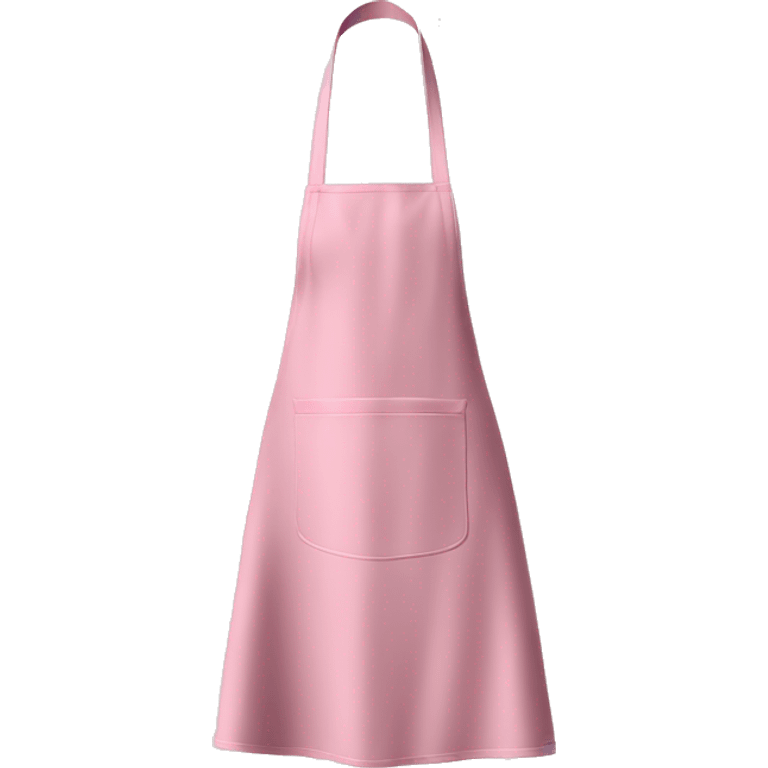 Realistic isolated light pink kitchen apron  emoji